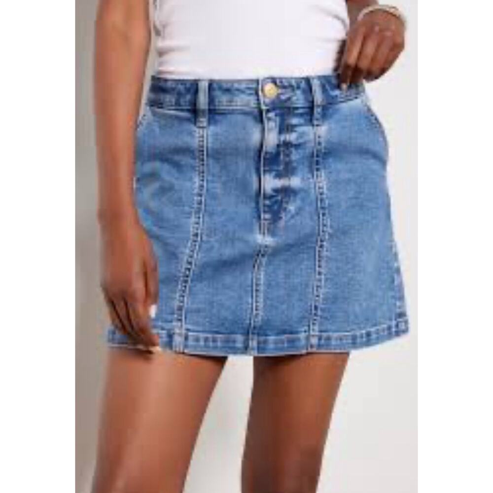 Kut From The Kloth Zoe Skirt Size 14 denim jean pockets medium wash jeans